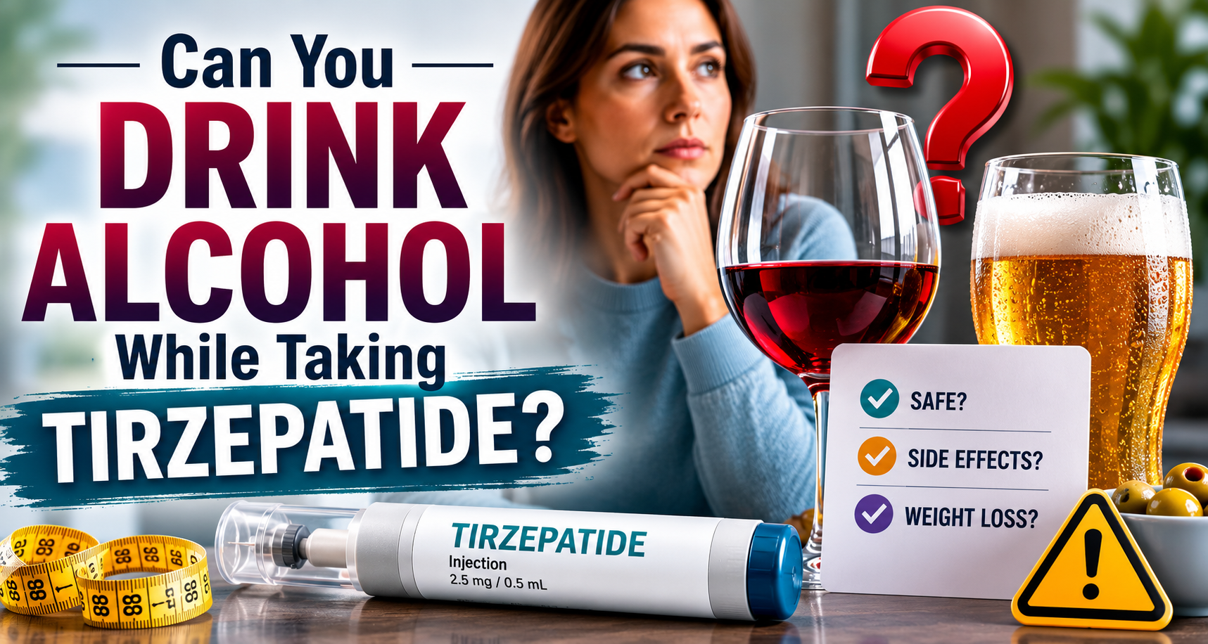 can you drink alcohol while taking tirzepatide
