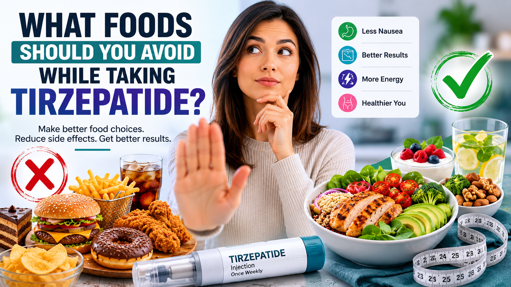 what foods should you avoid while taking tirzepatide